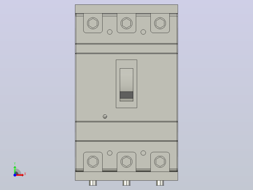 CM1 160系列 3极／４极插入式塑料外壳式断路器[CM1-160C／3／PR]前视缩略图