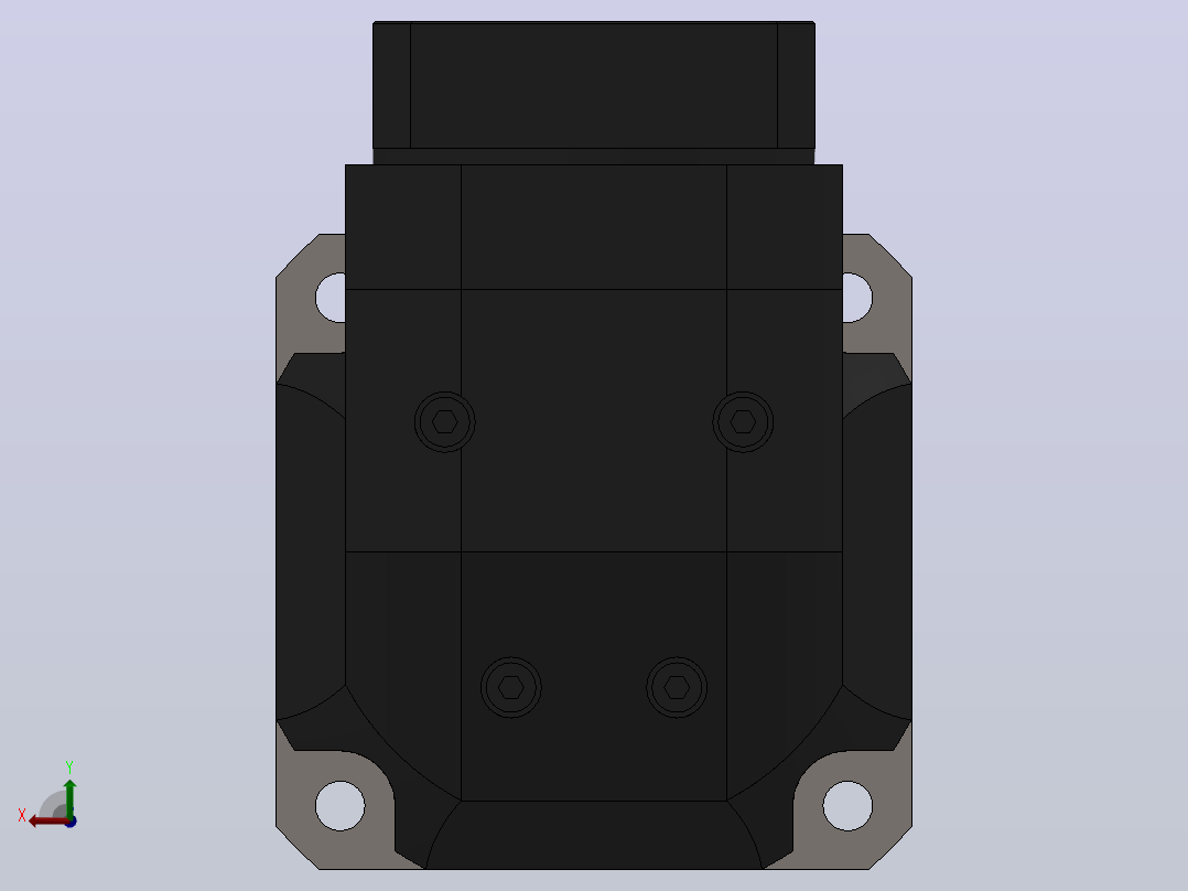FABR-115-L2精密行星减速机[FABR115D-L2-15-S1-P2-19-70-90-M5-45]后视图