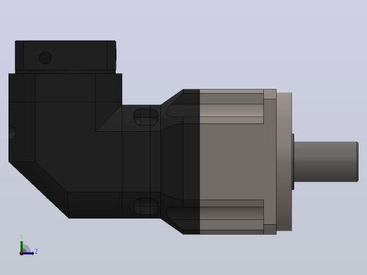 FABR-115-L2精密行星减速机[FABR115D-L2-15-S1-P2-19-70-90-M5-45]左视缩略图