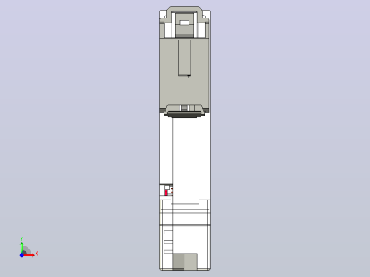 NB8LE-40&amp;1P&amp;N剩余电流动作断路器三维模型202307前视缩略图