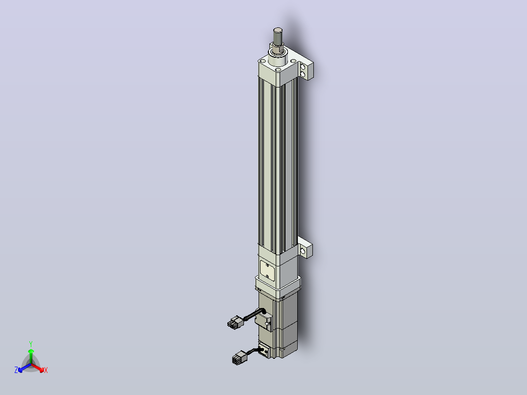 轻载电动缸TPA-ESR40-1210C-L250-M-LB-W-P40-C3主视图