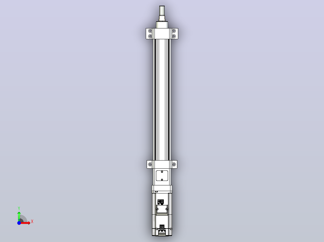 轻载电动缸TPA-ESR40-1210C-L250-M-LB-W-P40-C3前视图