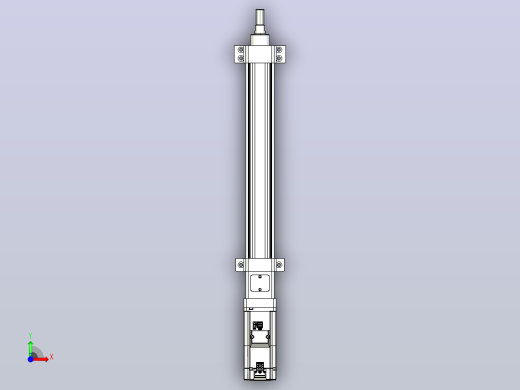 轻载电动缸TPA-ESR40-1210C-L250-M-LB-W-P40-C3前视缩略图