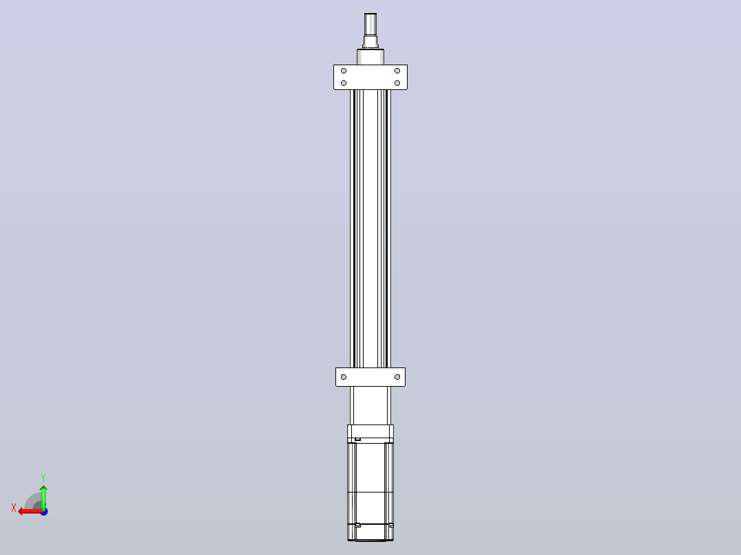轻载电动缸TPA-ESR40-1210C-L250-M-LB-W-P40-C3后视图