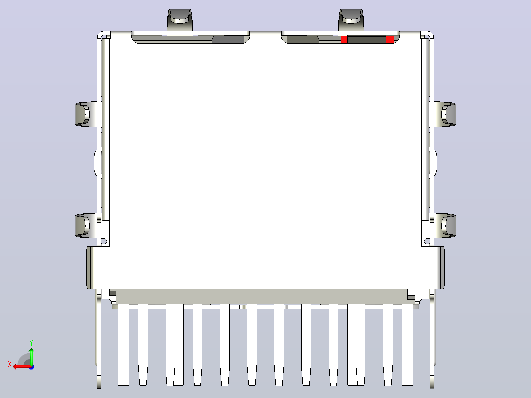 网线座子后视图
