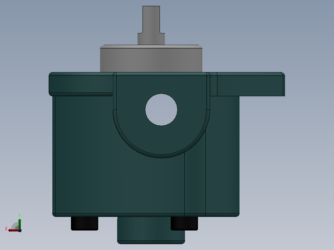 RHB型润滑摆线齿轮油泵[RHB-2.5]主视图