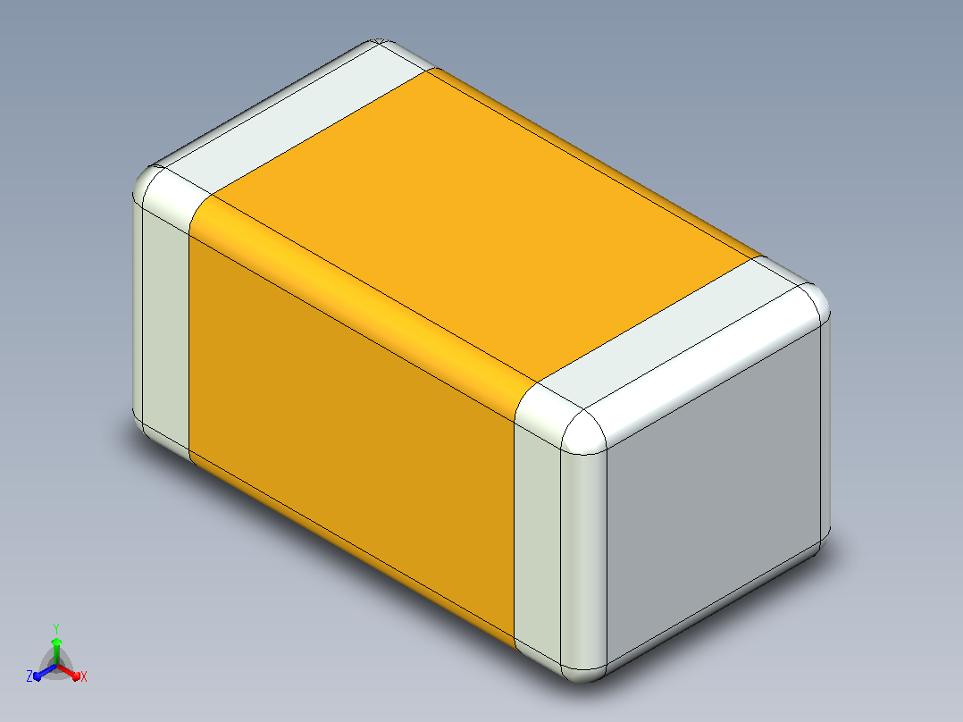 片式电容器封装 （SMD）CAPC1005X56N主视图