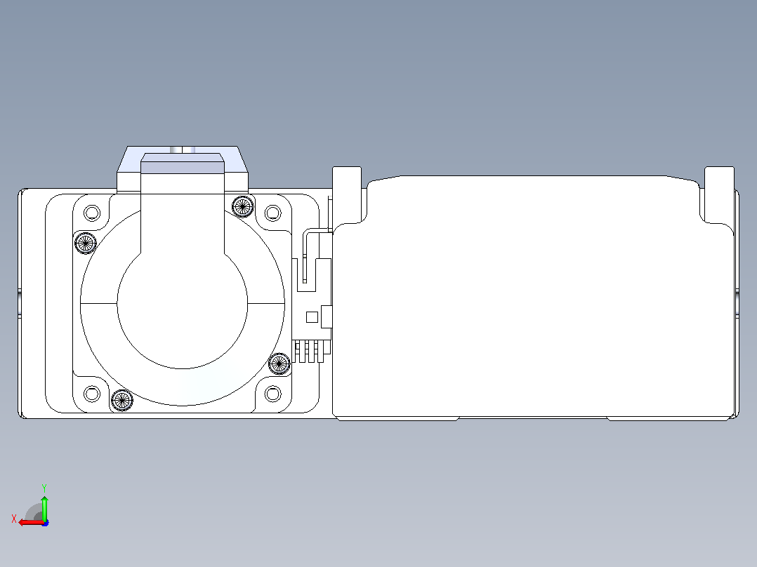 日规模组半封闭丝杆TPA-HNR-110D-1610C-L100-MR-Y-P40-N3后视图