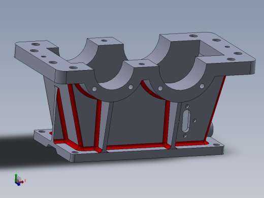 Solidworks在齿轮箱底座