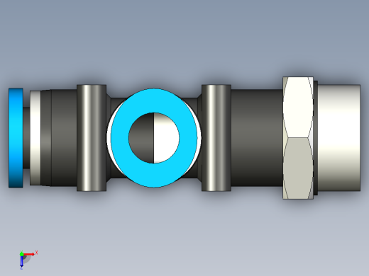PD-G 螺纹侧三通-G螺纹[PD10-G04] (2)俯视缩略图