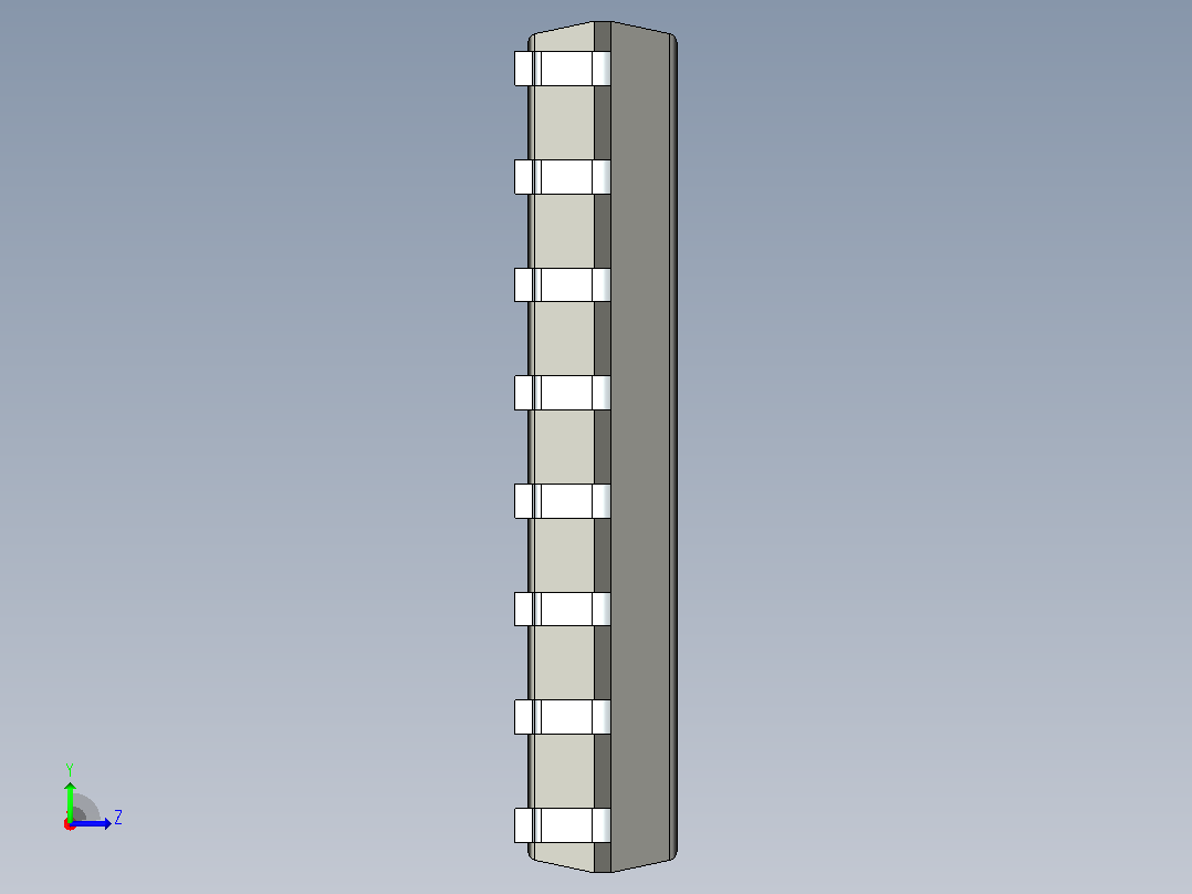 106x SOIC 封装（小外形集成电路）SOIC127P600X175-16AN左视图