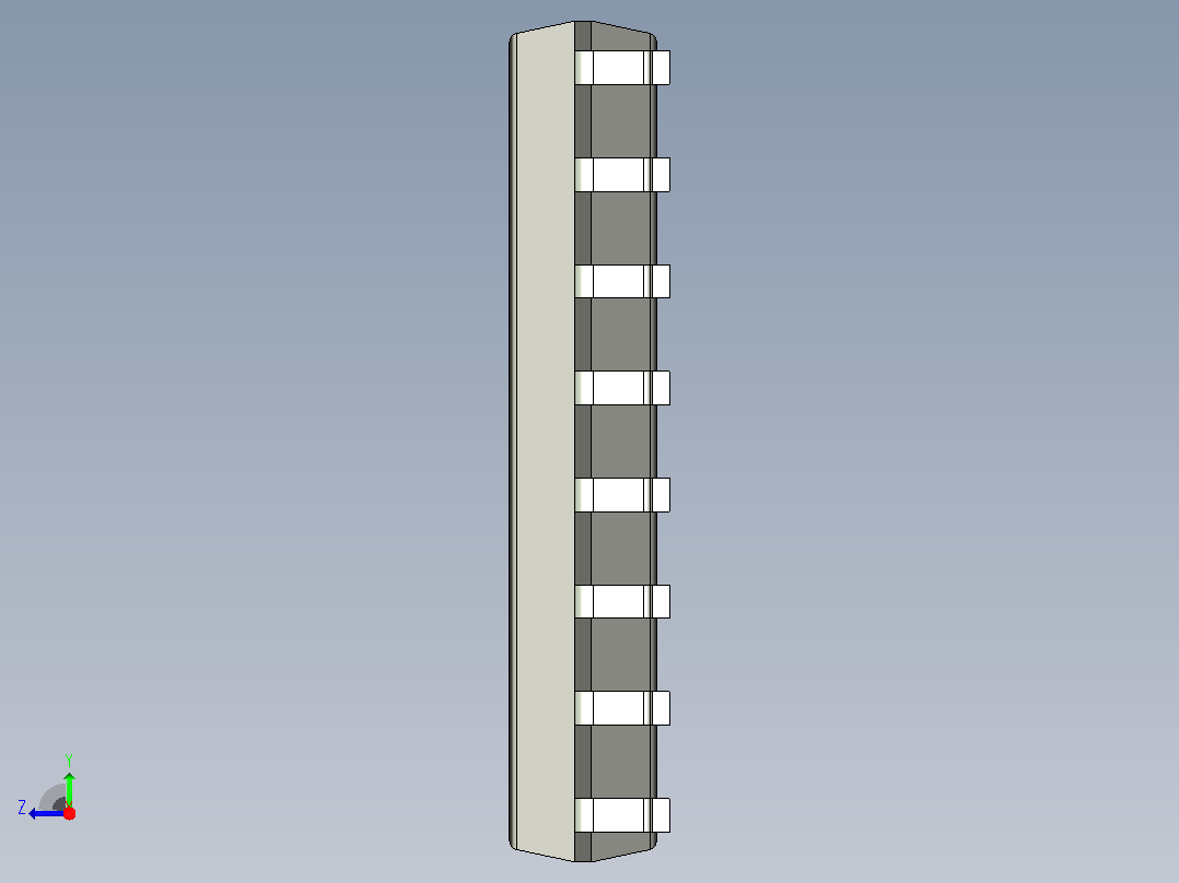 106x SOIC 封装（小外形集成电路）SOIC127P600X175-16AN右视图