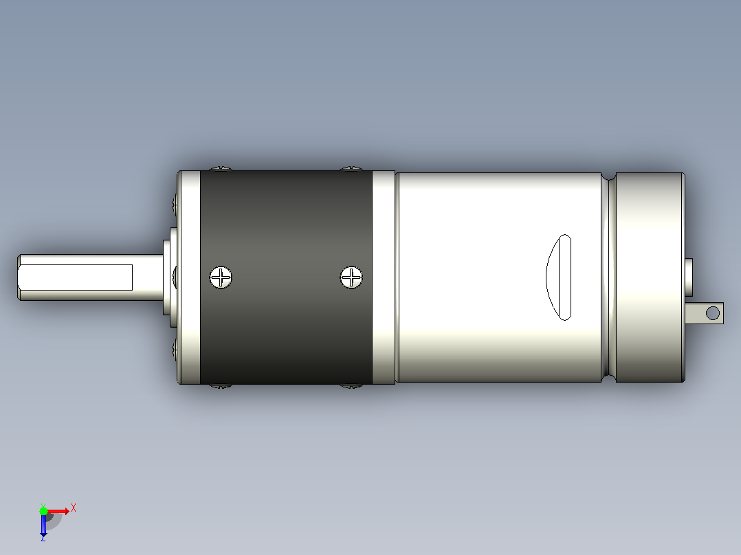 DFX28R 永磁直流行星齿轮减速电机[RS385-1240(O)]俯视图