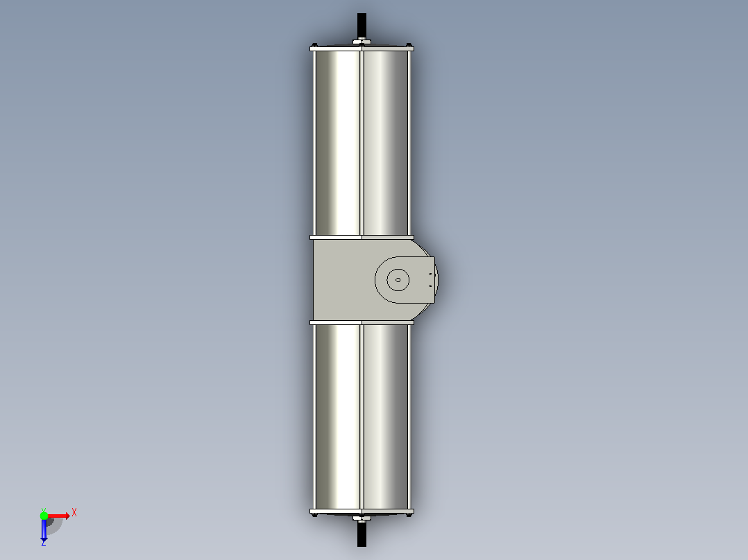 AW气动执行器[AW50双作用]俯视图