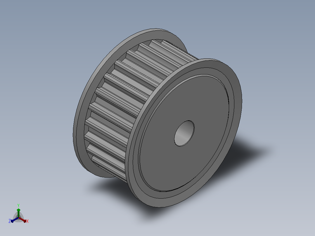 标准型半圆弧形齿同步带轮S8M型_SS8MHC-25-25-dc12-A主视图