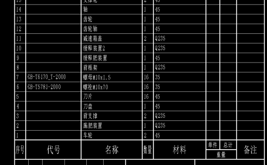 果园开沟施肥机CAD缩略图