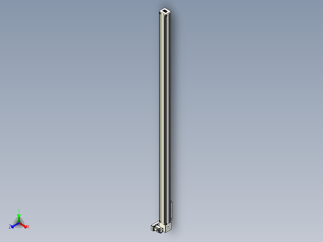伺服电机集成皮带传动直线执行器TPA-OCB-140-256-L3450-RP-P75-N3主视图