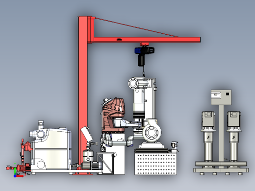 电机生产线step格式前视缩略图