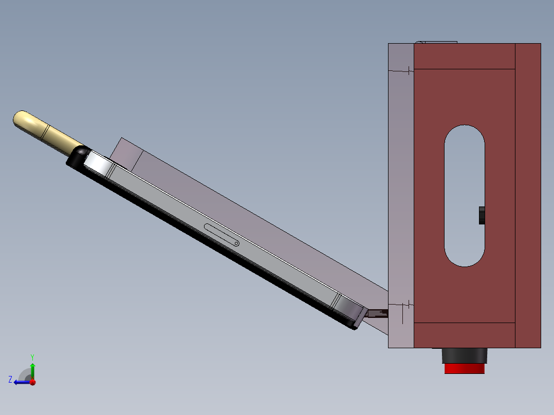 手机测试架治具右视图