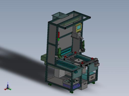 汽车天窗底涂工作站（sw18可编辑+工程图+BOM）