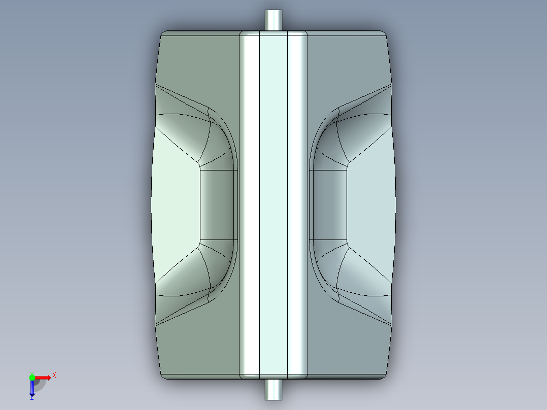 垃圾桶盖俯视图