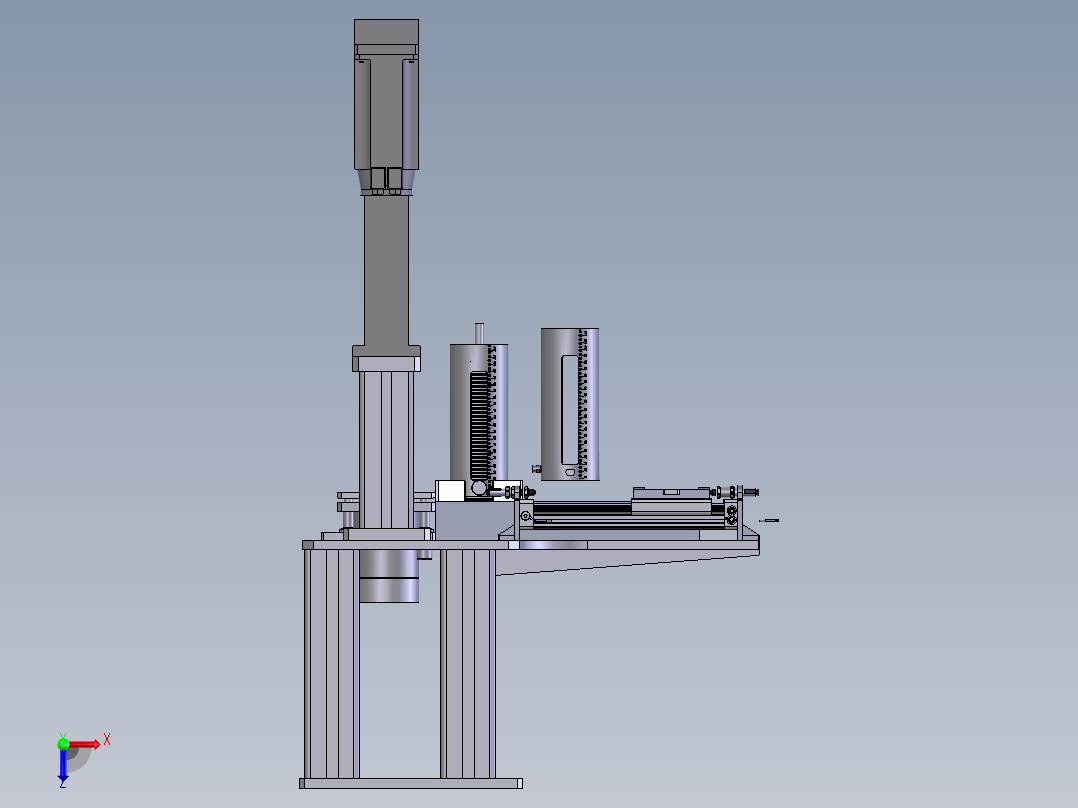 E093 卡簧堆叠自动上料机俯视图