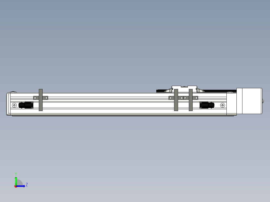 Toyo东佑达直线模组-ECH5-250-BL+煞車左视图