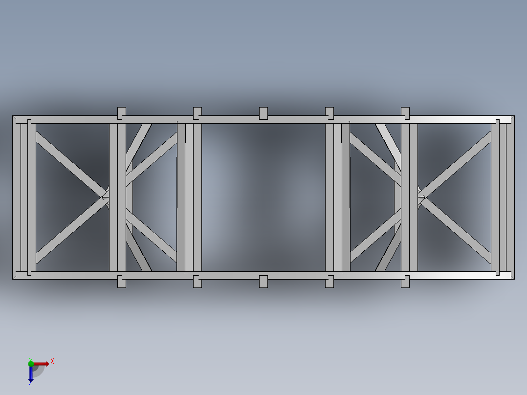 大桥钢结构俯视图