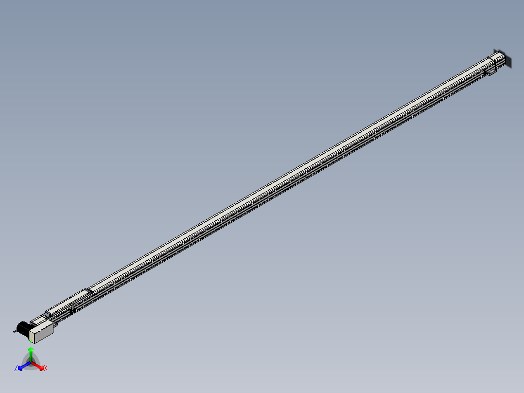 Toyo东佑达直线模组-M65-M-3300-R-M20-C4主视图