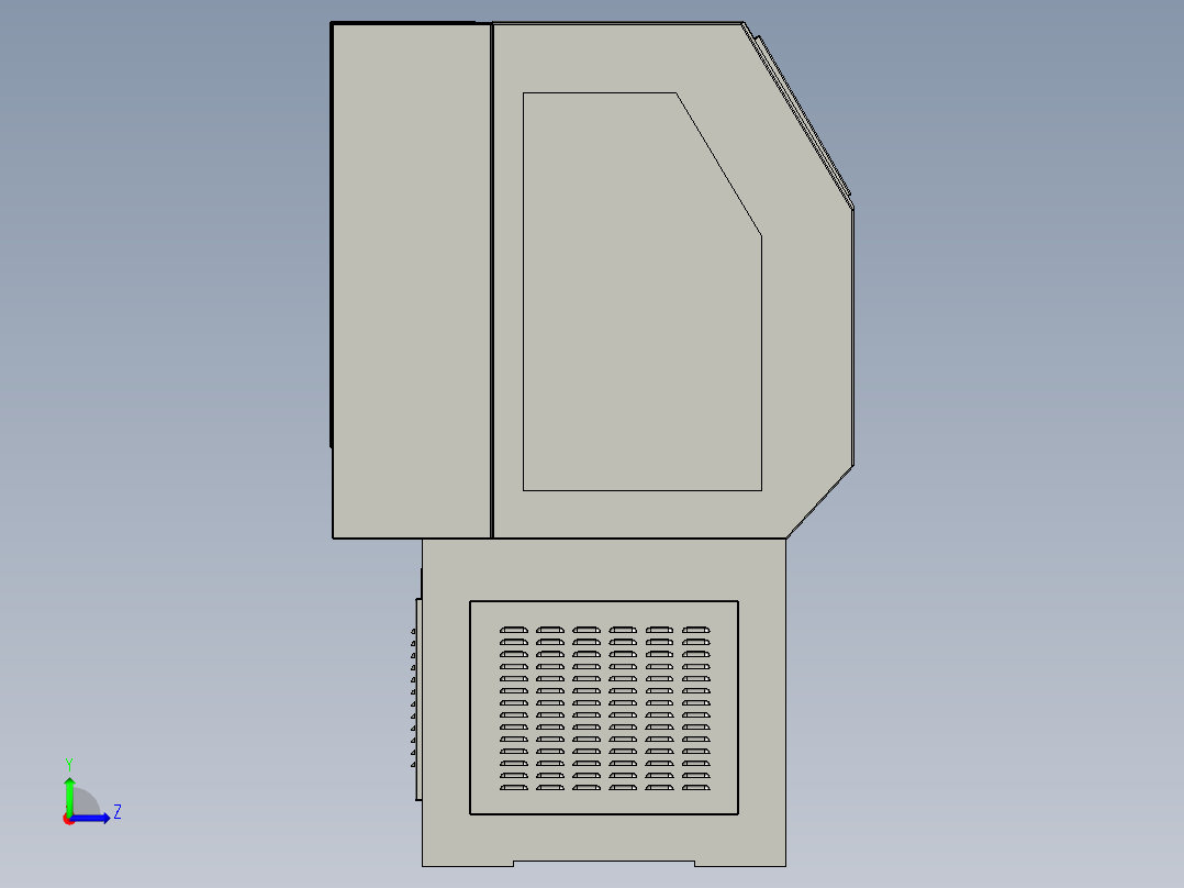 数控车模型左视图