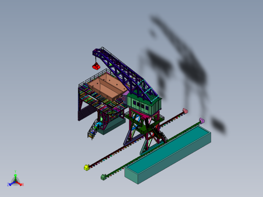 大型港口煤厂吊车