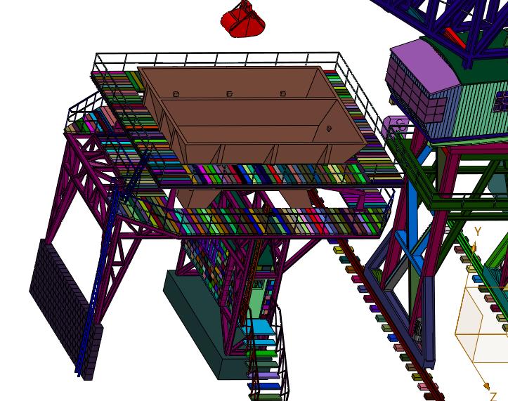 大型港口煤厂吊车