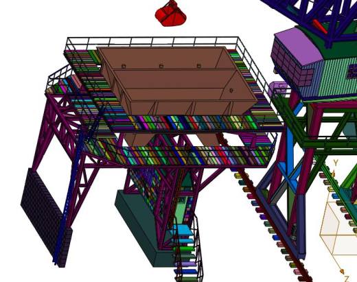 大型港口煤厂吊车缩略图