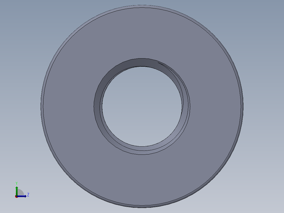 法兰螺母-34-FN.SLDPRT左视图