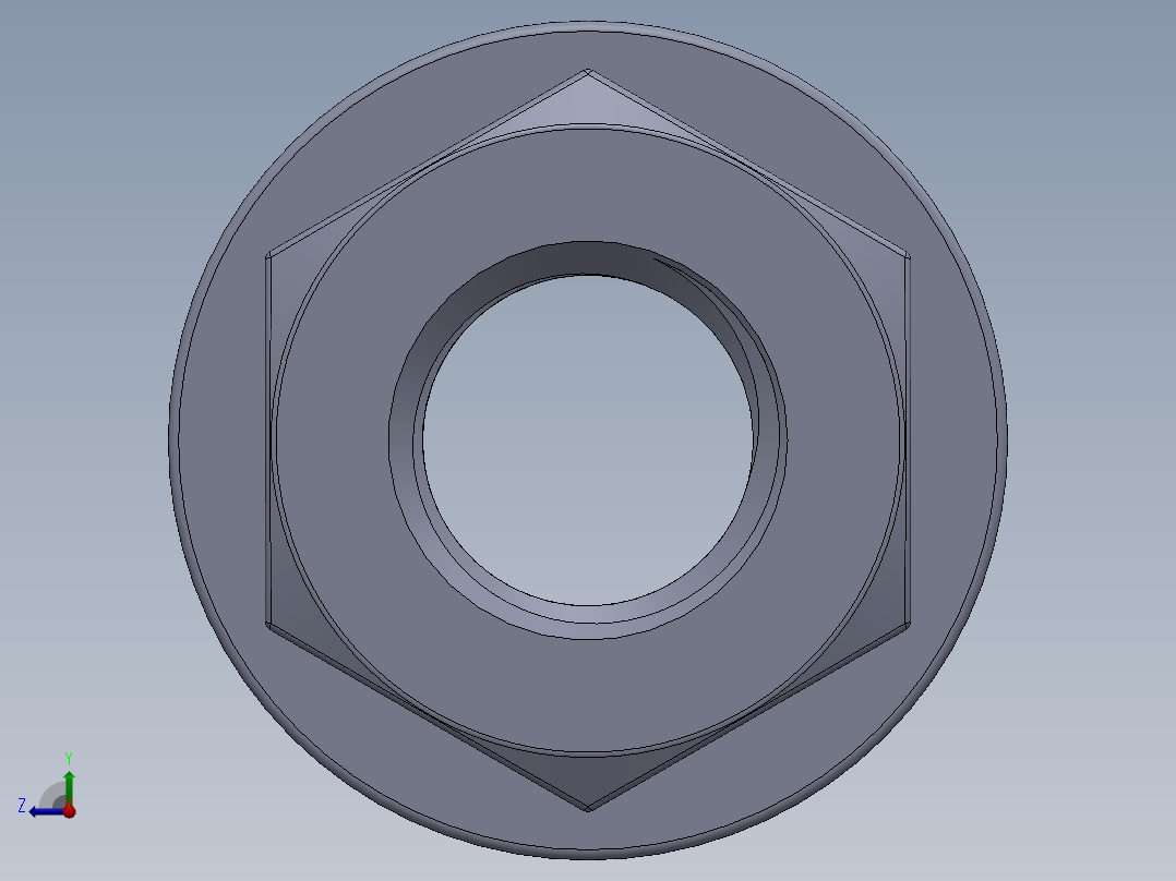 法兰螺母-34-FN.SLDPRT右视图