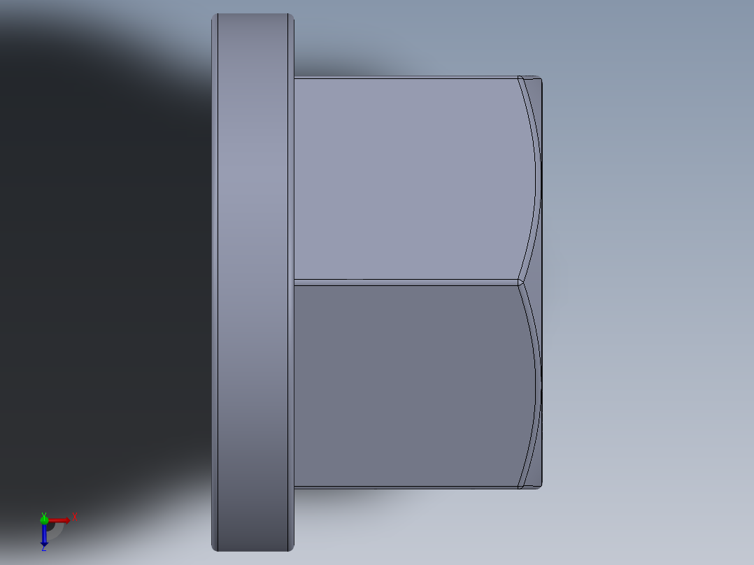 法兰螺母-34-FN.SLDPRT俯视图
