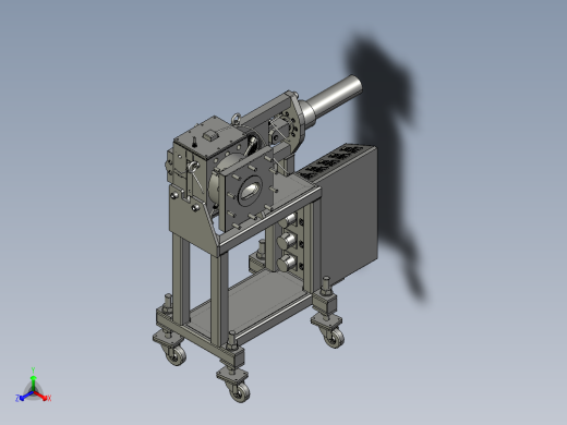 挤压复合液压过滤器3D数模图纸 STEP格式正等轴测缩略图