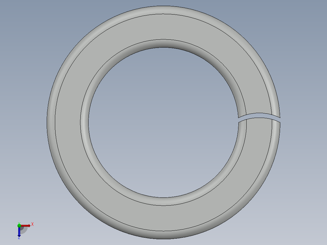 紧固件-0.6250 Split Washer俯视图