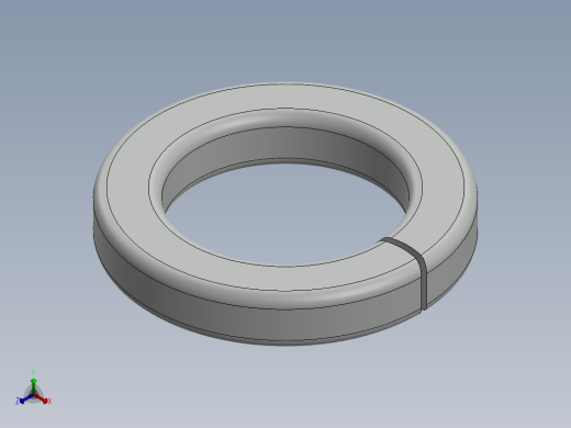 紧固件-0.6250 Split Washer正等轴测缩略图