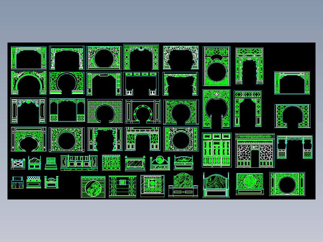 47款中式隔断图