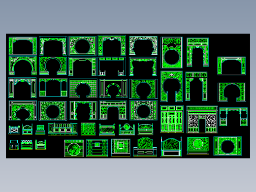 47款中式隔断图
