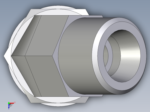 卡套式工业通用硬管接头EO_Adjustable_locknut_45_deg_elbow_VEE10SMOMDCF俯视缩略图