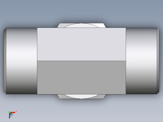 卡套式工业通用硬管接头EO_Adjustable_locknut_branch_tee_TEE25SMOROMDCF俯视缩略图