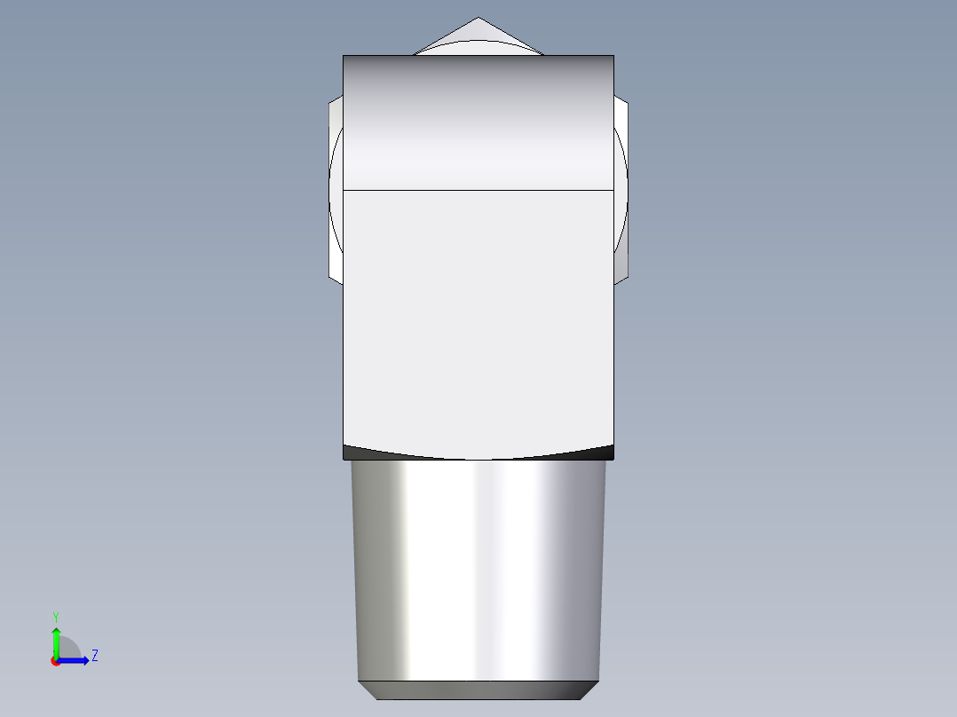 卡套式工业通用硬管接头EO_Male_stud_elbow_WE04LLMCF左视图