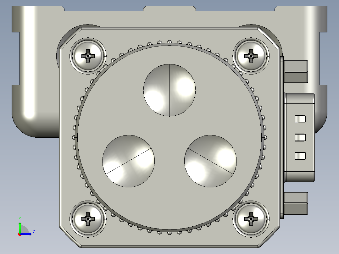 线性模组、CNC直线运动机构左视图