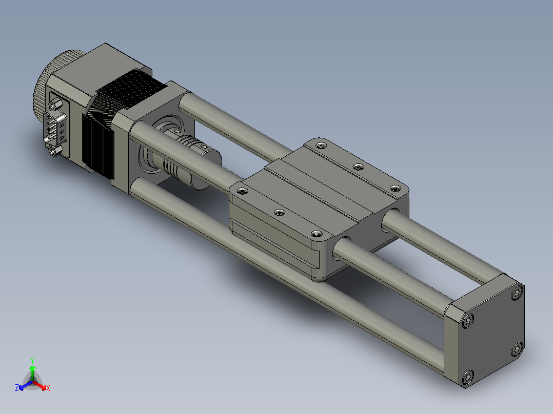 线性模组、CNC直线运动机构正等轴测图