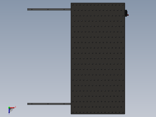 液压剪式滚珠升降平台3D模型_俯视缩略图