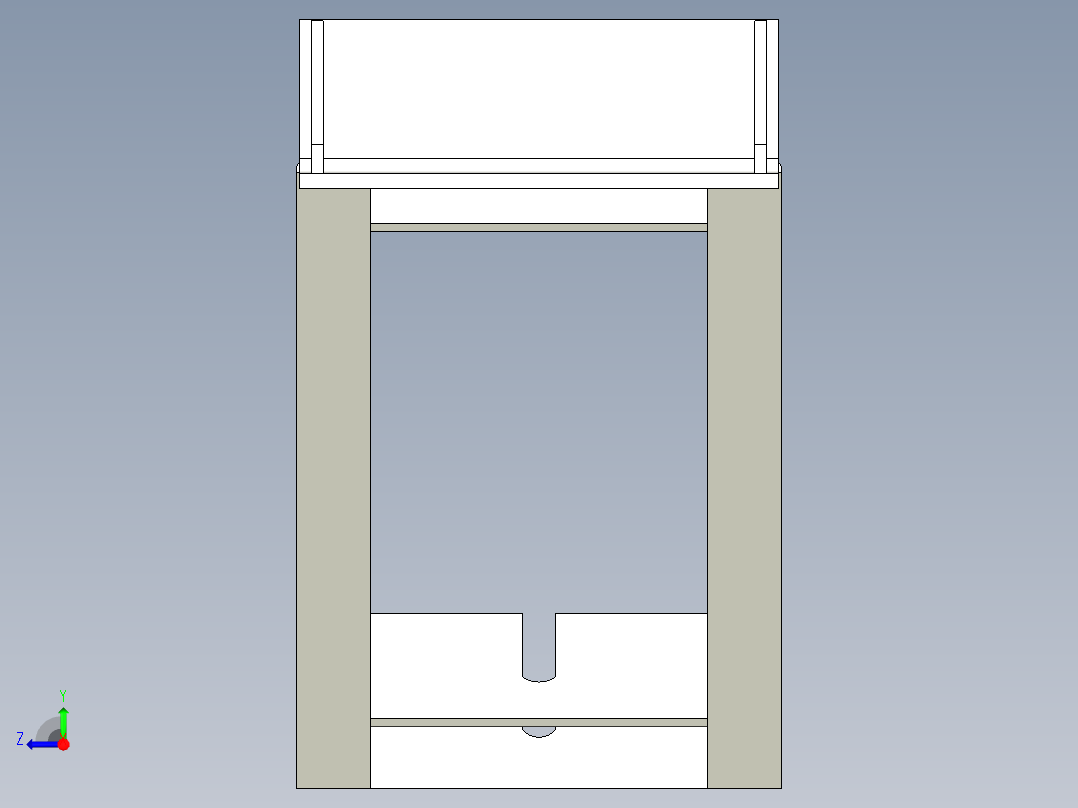 托辊架035右视图