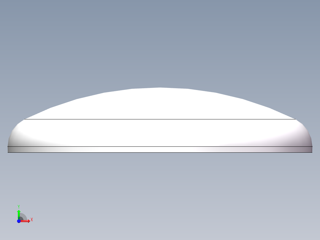 THB碟形封头DN1300前视图