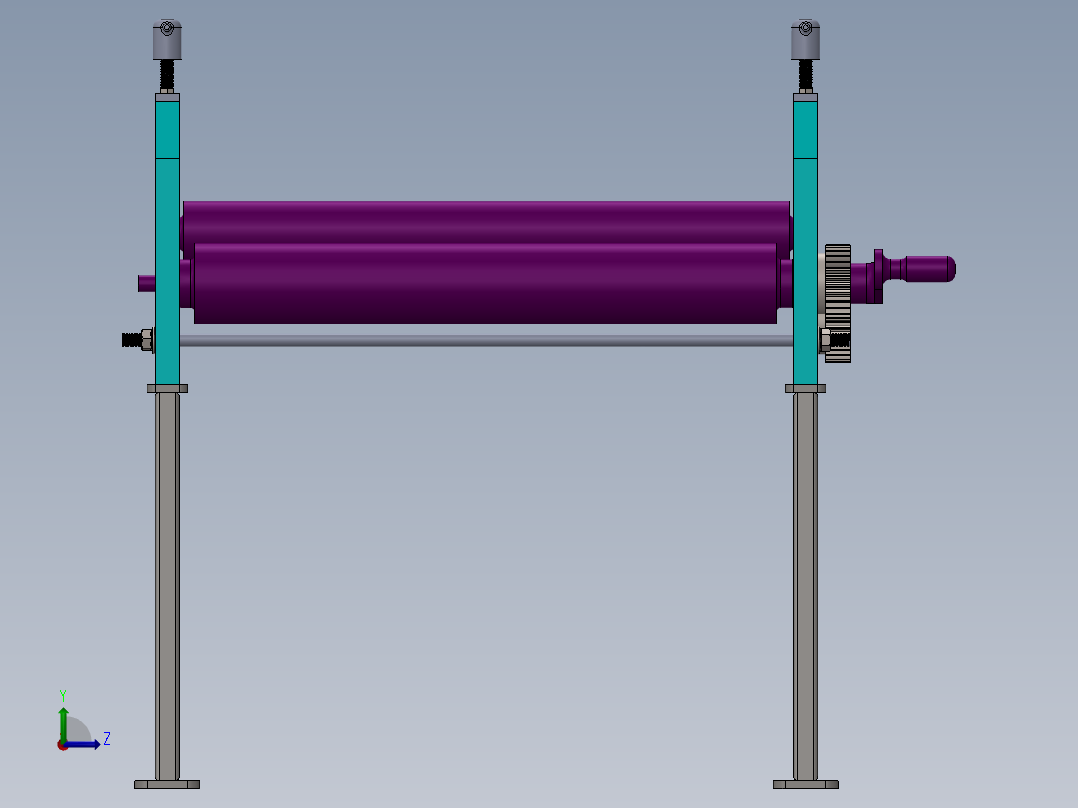 手动卷圆机2左视图